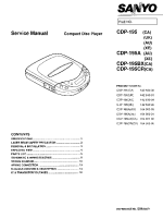 Sanyo CDP-195A - Service Manual 